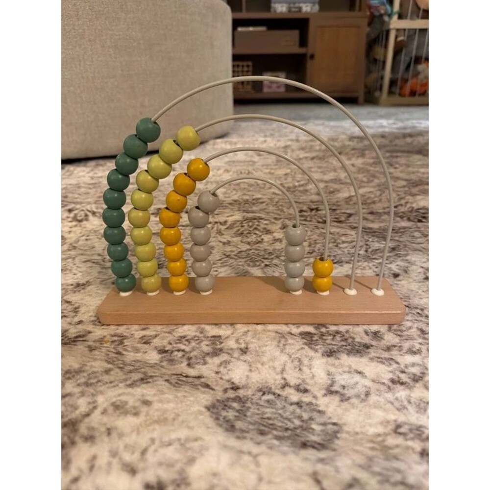 Wooden rainbow abacus